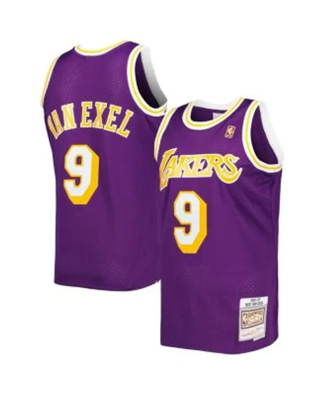 Mitchell & Ness Men's Nick Van Exel Gold Los Angeles Lakers 1996