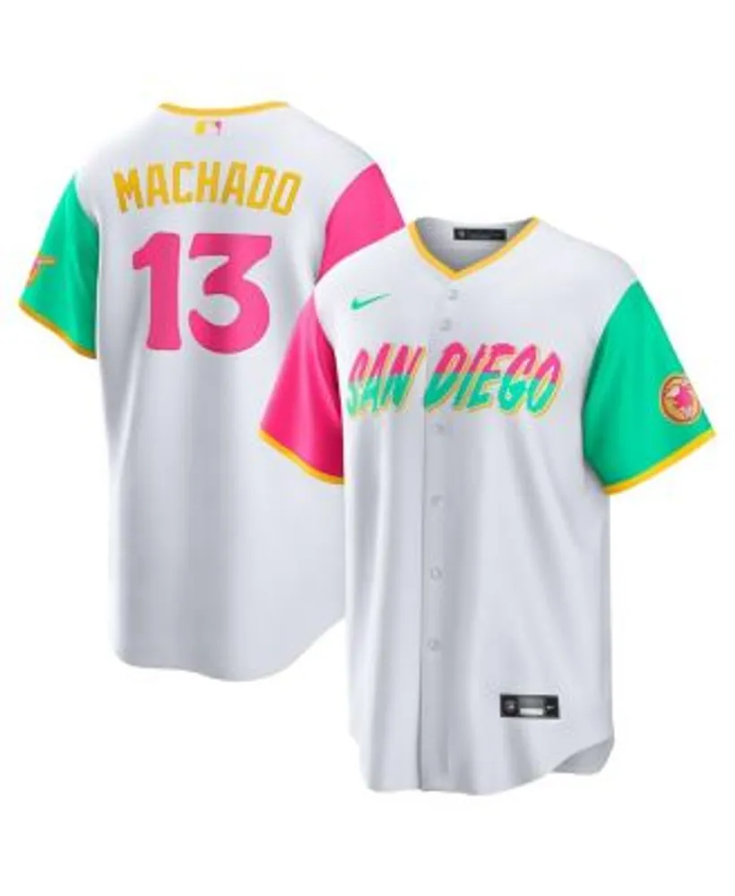 Nike Men's Manny Machado White San Diego Padres 2022 City Connect Name and  Number T-shirt