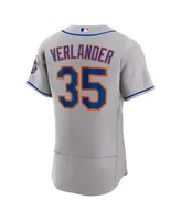 Justin Verlander Nike New York Mets Road Authentic Player Jersey - Gray