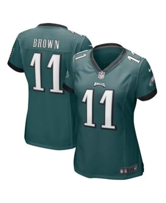 Men's Nike A.J. Brown Midnight Green Philadelphia Eagles Player Game Jersey