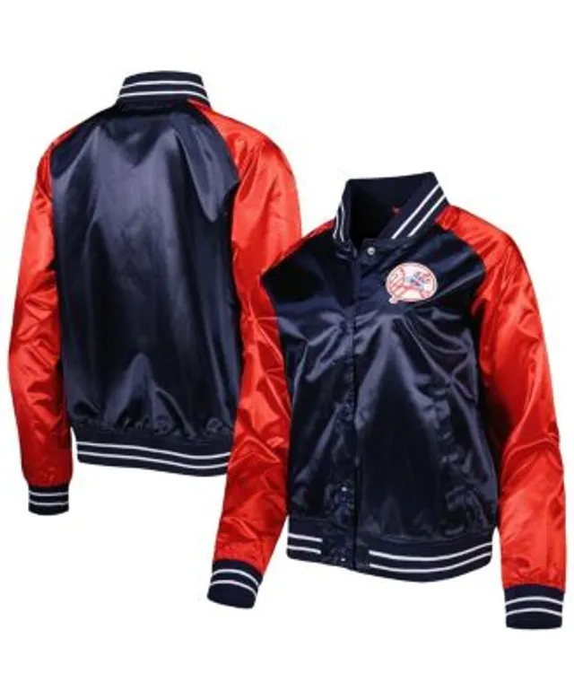 Mitchell & Ness Men's New York Yankees Color Blocked Satin Jacket - Macy's