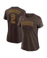 Men's Nike Xander Bogaerts Brown San Diego Padres Name & Number T-Shirt