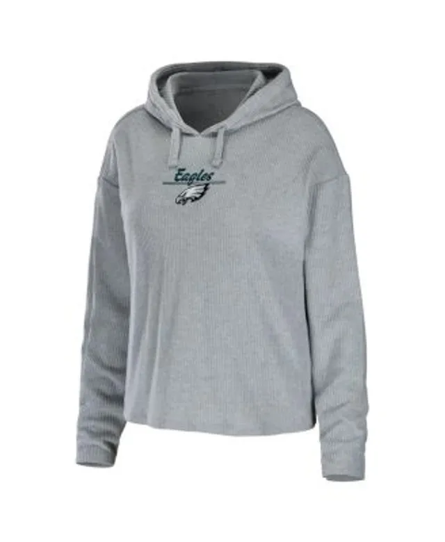 WEAR by Erin Andrews Women's White Philadelphia Eagles Oversized Pullover  Sweatshirt - Macy's