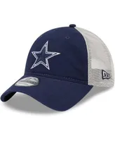 New Era Men's Navy and Natural Dallas Cowboys Devoted Trucker 9TWENTY  Snapback Hat - Macy's