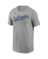 Nike Men's Clayton Kershaw Heather Gray Los Angeles Dodgers Name