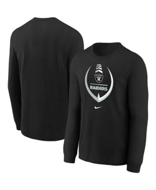 Outerstuff Youth Black Las Vegas Raiders Electric Abbreviation Long Sleeve T-Shirt Size: Large