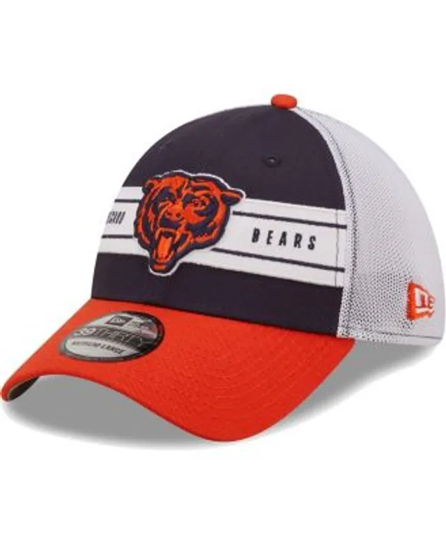 Men's Chicago Bears New Era Navy/Orange Surge 39THIRTY Flex Hat