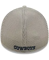 Men's New Era White Dallas Cowboys Team Neo Logo 39THIRTY Flex Hat