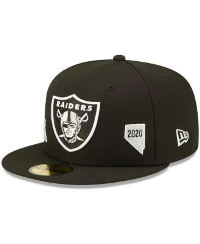 Las Vegas Raiders New Era Historic Champs 59FIFTY Fitted Hat - Black