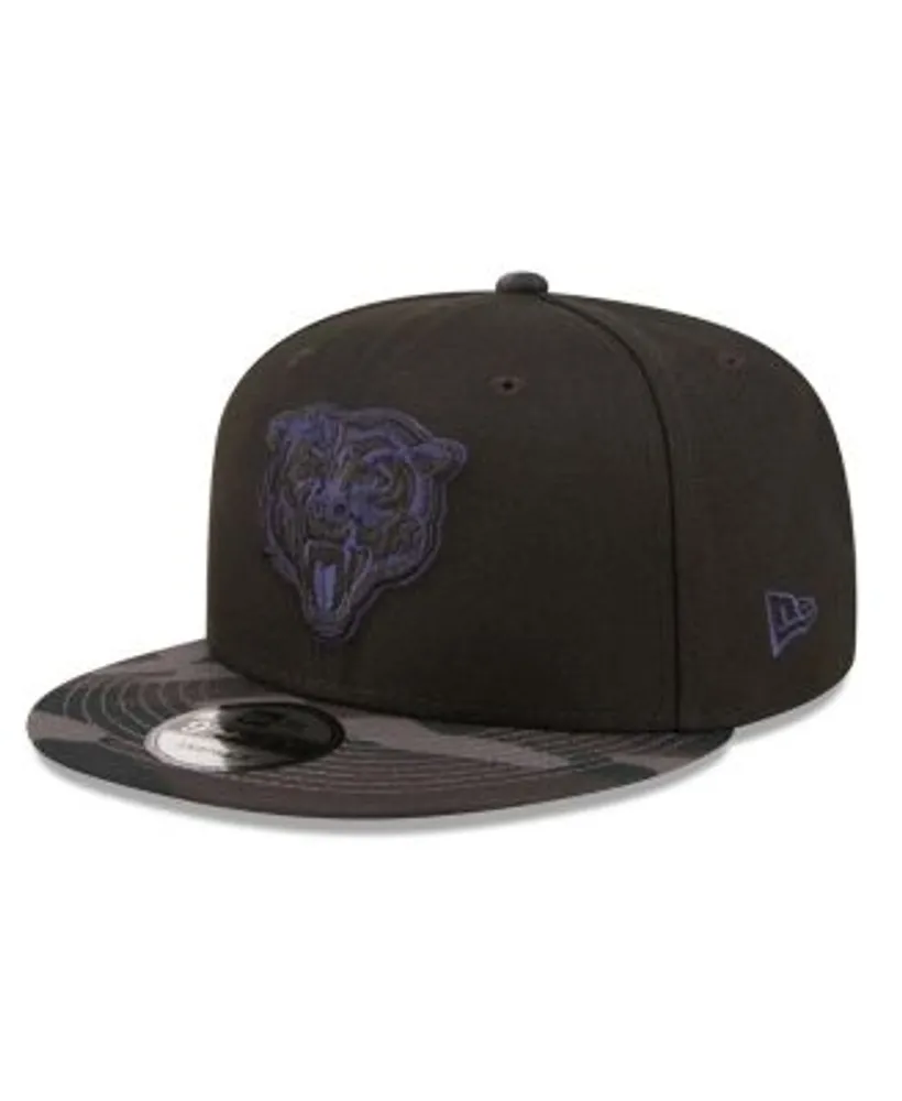 Men's New Era Black Chicago Bears Camo Vizor 9FIFTY Snapback Hat