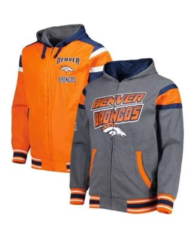 Nike Broncos Sideline Coach S/S Hoodie 3/Zip Jacket - Men's