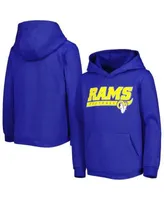 Youth Royal/Heather Gray New York Giants Double Up Pullover Hoodie & Pants  Set