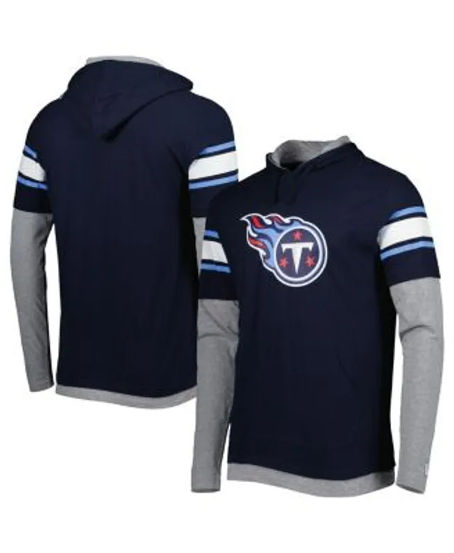 Starter Men's Navy Tennessee Titans Raglan Long Sleeve Hoodie T-shirt -  Macy's