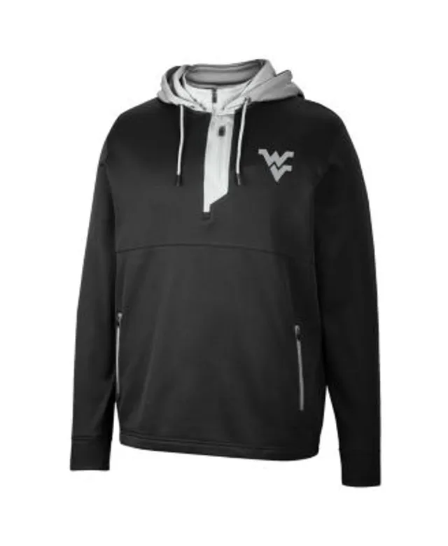 Men's Nike Heathered Gray West Virginia Mountaineers Vintage School Logo Pullover Hoodie Size: Medium