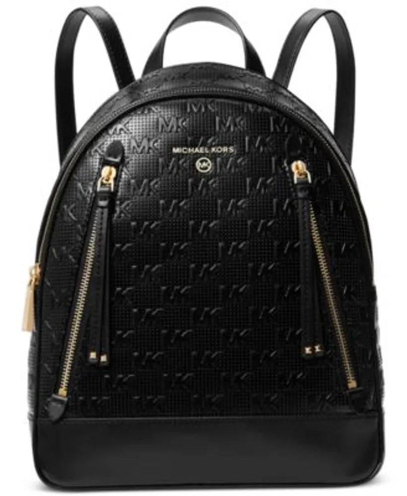 Michael Kors Michael Signature Large Backpack in White