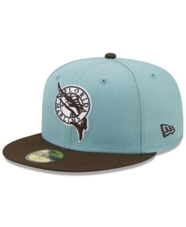 Florida Marlins New Era Cooperstown Collection Throwback Corduroy 59FIFTY  Fitted Hat - Teal