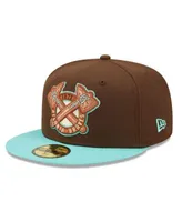 Men's New Era Brown/Mint Atlanta Braves 150th Anniversary Walnut Mint 59FIFTY Fitted Hat