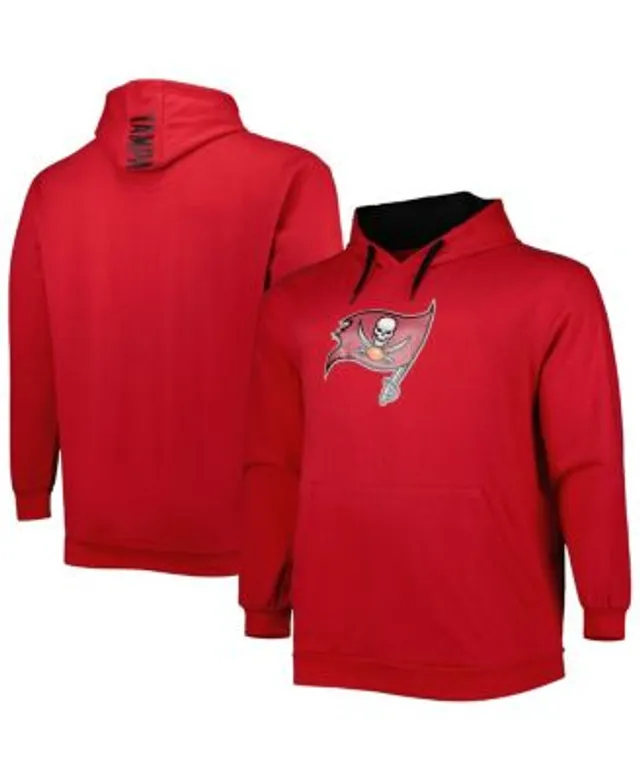 Profile Men's Red Tampa Bay Buccaneers Big & Tall Muscle Sleeveless Pullover Hoodie