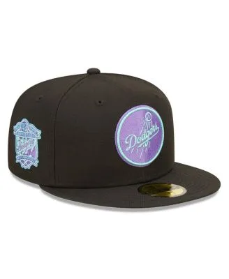 Los Angeles Dodgers New Era Dodger Stadium 40th Anniversary Undervisor  59FIFTY Fitted Hat - Pink/Sky Blue