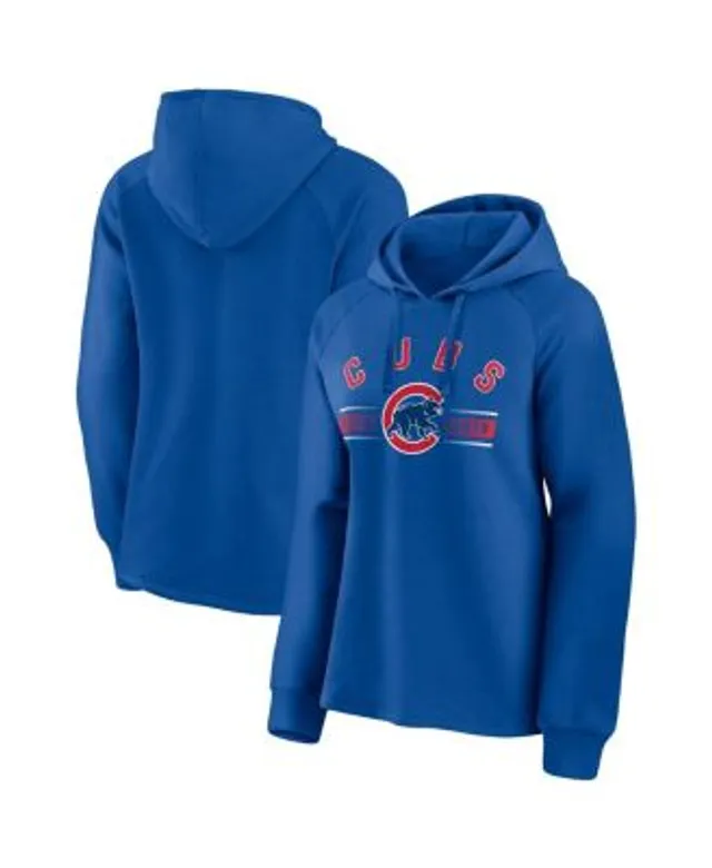 Chicago Cubs Fanatics Branded Women's Striped Arch Pullover