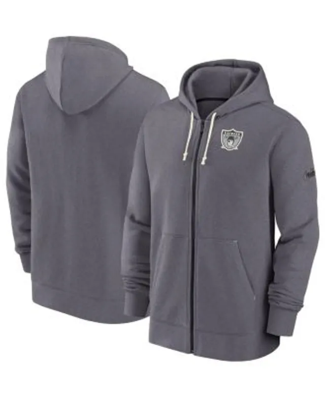 Men's Antigua Black Las Vegas Raiders Victory Full-Zip Hoodie