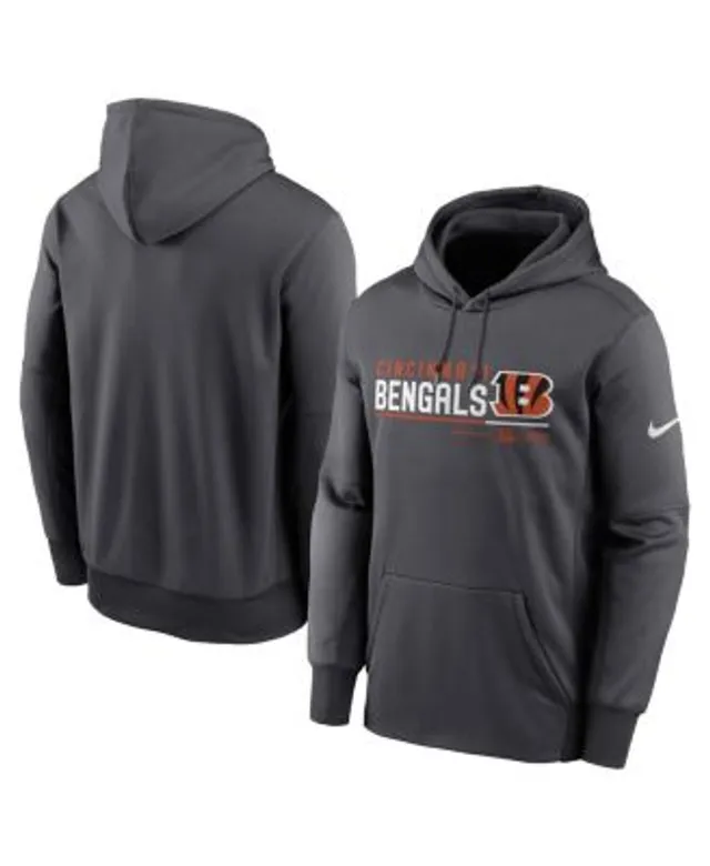 Cincinnati Bengals Nike Sideline Logo Performance Pullover Hoodie