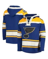 Women's '47 Blue St. Louis Blues Superior Lacer Pullover Hoodie Size: Large