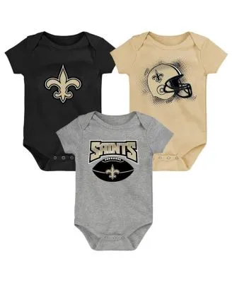 Lids Carolina Panthers Infant 3-Pack Game On Bodysuit Set -  Black/Blue/Heathered Gray