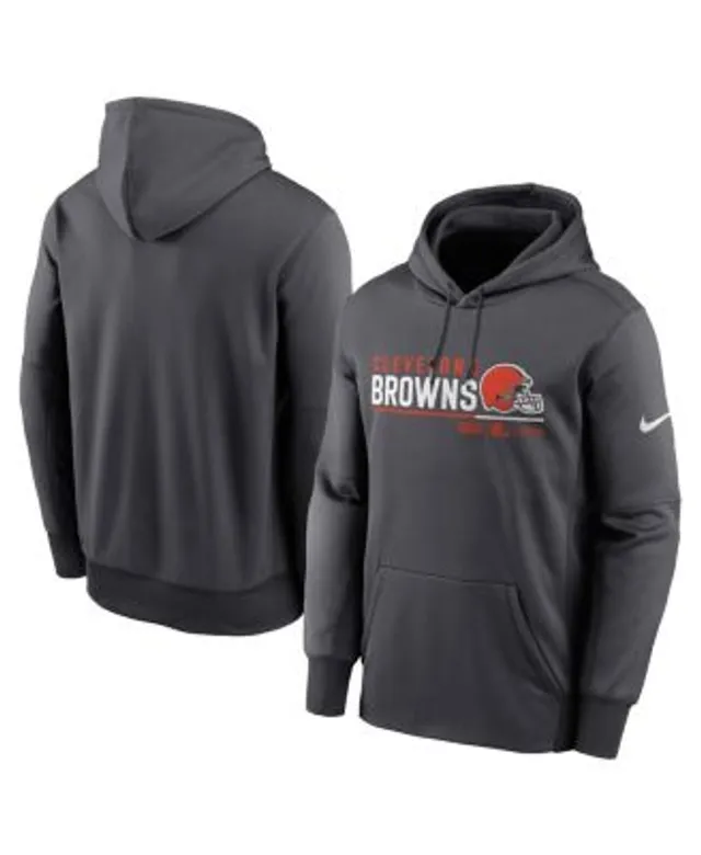 Nike Men's Anthracite Denver Broncos Prime Logo Name Split Pullover Hoodie