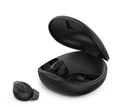 Conversation Clear Plus - True Wireless Bluetooth Hearing Earbuds for Speech Enhancement with Active Noise Cancellation (ANC) - Black