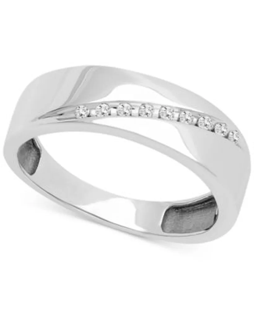 Arabella Sterling Silver Ring Set, Cubic Zirconia Bridal Ring and Band Set  (8 ct. t.w.) - Macy's