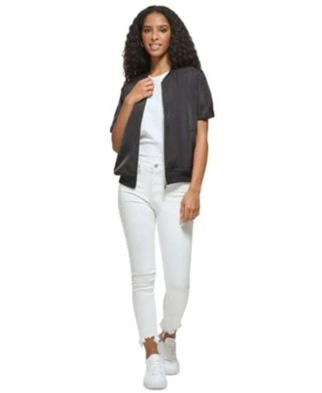 Lauren Ralph Lauren Women's Satin Bomber Jacket - Macy's