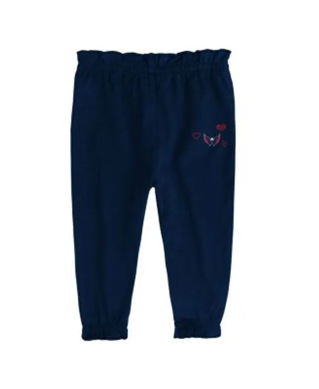 Outerstuff Infant Girls White and Navy Washington Capitals I Love