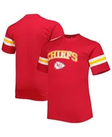 Lids Kansas City Chiefs Big & Tall Arm Stripe T-Shirt - Red