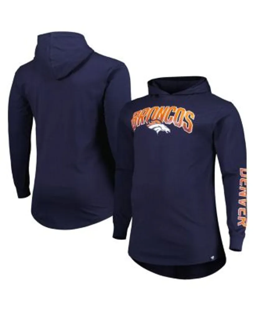 Men's Heathered Gray/Navy Denver Broncos Big & Tall Raglan Short