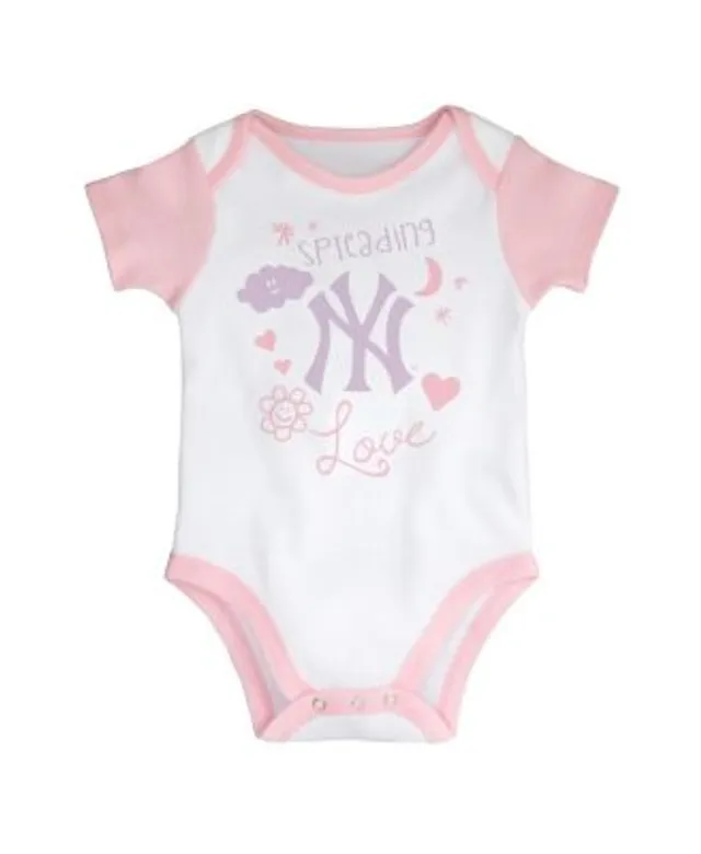 Atlanta Braves Newborn & Infant Spreading Love Bodysuit & Tutu with  Leggings Set - White/Pink