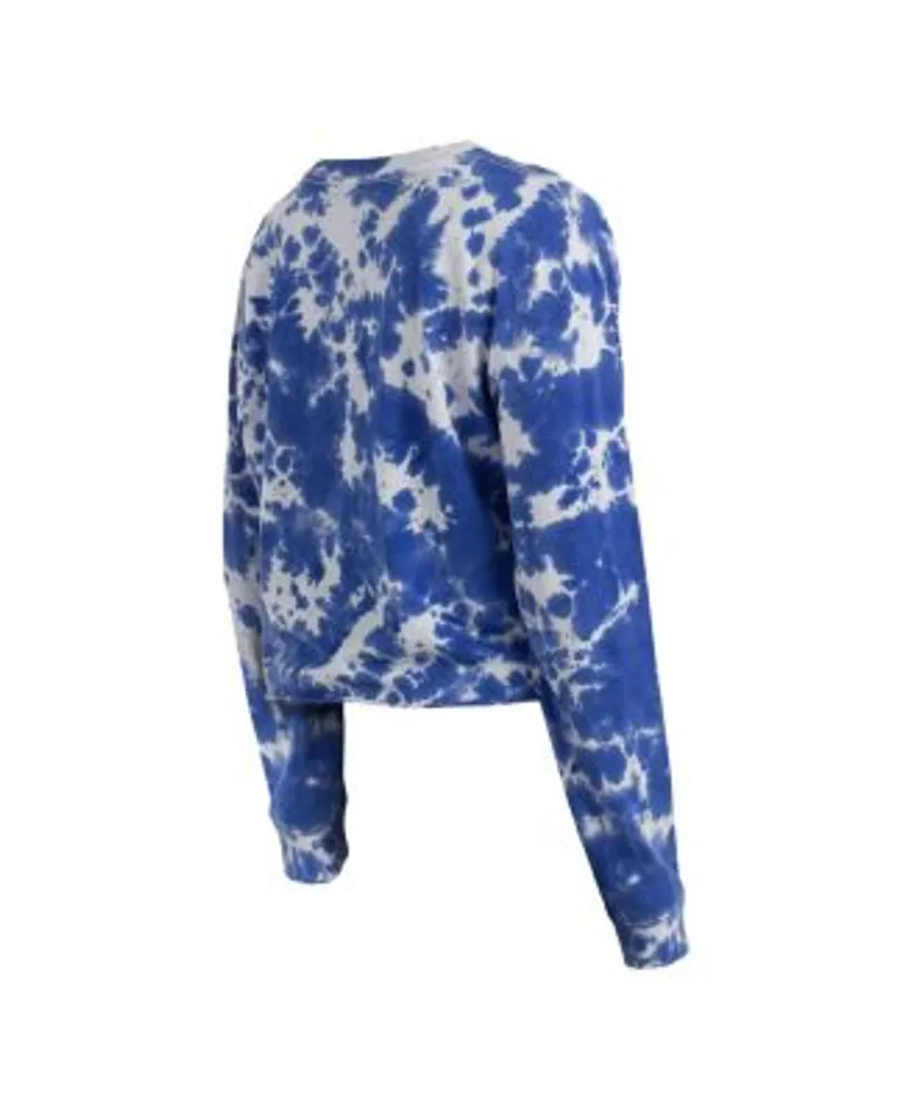 New Era Women's Royal Los Angeles Dodgers Tie-Dye Cropped Long