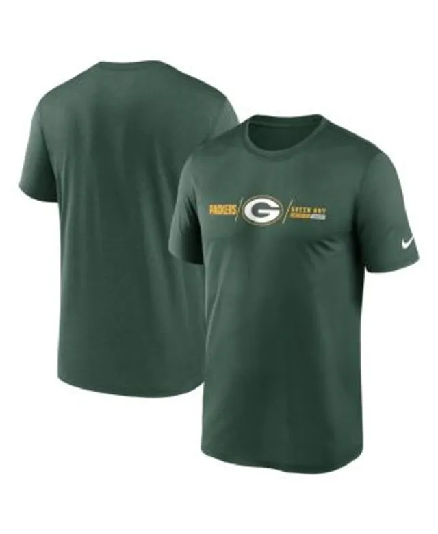 Men's Nike White Green Bay Packers Sideline Performance Long Sleeve T-Shirt