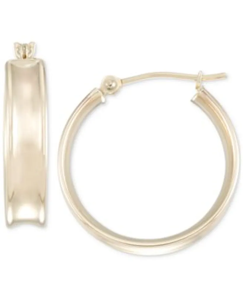 Macy's 14k Gold Large Polished Hoop Earrings - Macy's