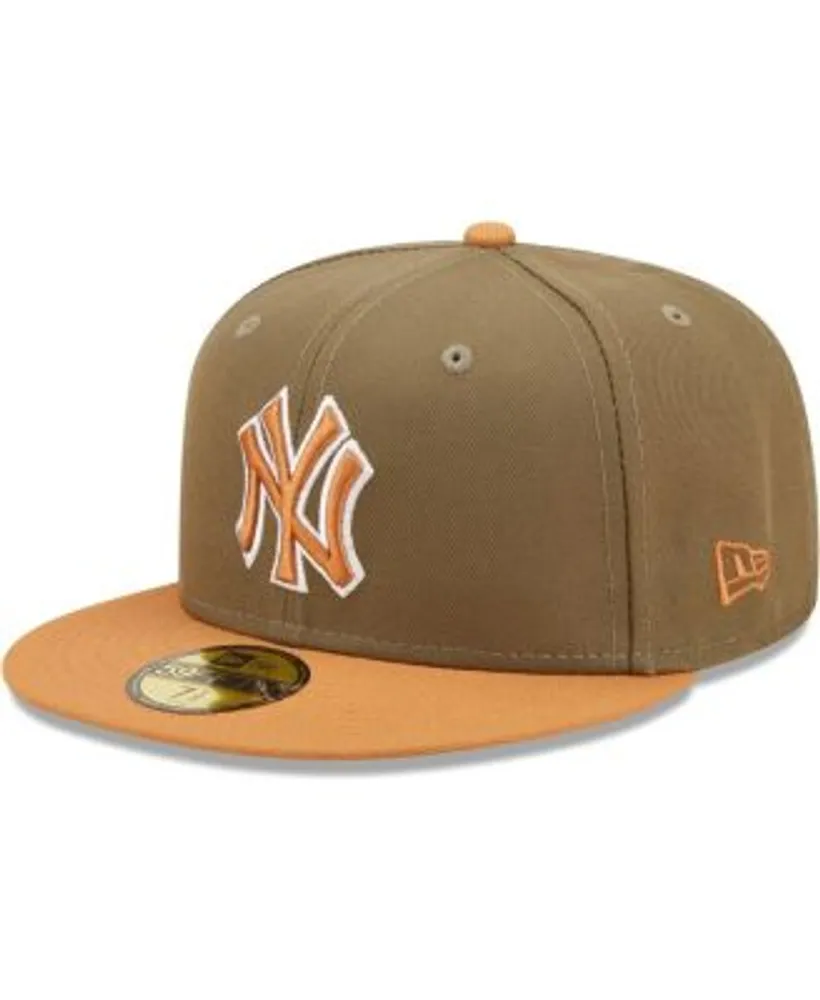 Men's New Era Olive/Brown York Yankees Two-Tone Color Pack 59FIFTY Fitted Hat
