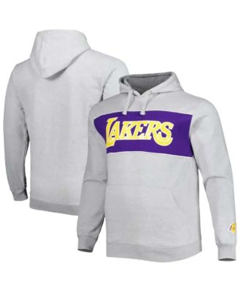 Men's Purple Los Angeles Lakers Big & Tall Heart & Soul Pullover