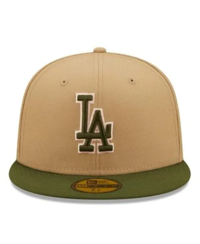 Oakland Athletics New Era Pink Undervisor 59FIFTY Fitted Hat - Khaki/Olive