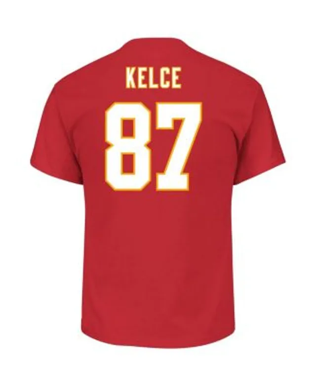 Women's Fanatics Branded Travis Kelce Red Kansas City Chiefs Player Icon  Name & Number V-Neck