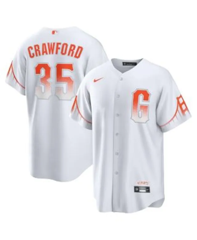 Youth San Francisco Giants Brandon Crawford Nike White City Connect Replica  Player Jersey