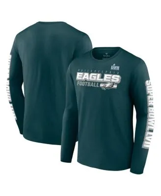 Majestic Threads Men's Majestic Threads Midnight Green Philadelphia Eagles  Super Bowl LVII Tri-Blend Desert T-Shirt