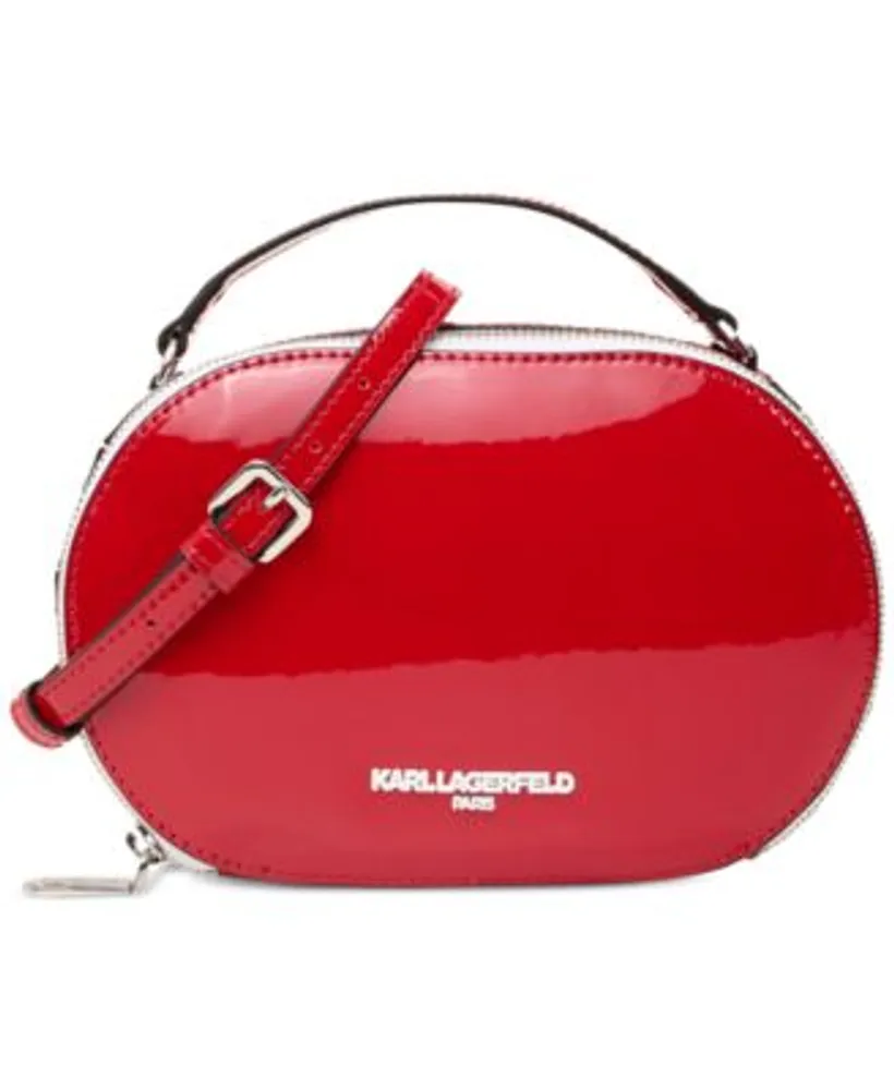 KARL LAGERFELD PARIS Crossbody Bag Clutch/Wallet Purse Cream/Red