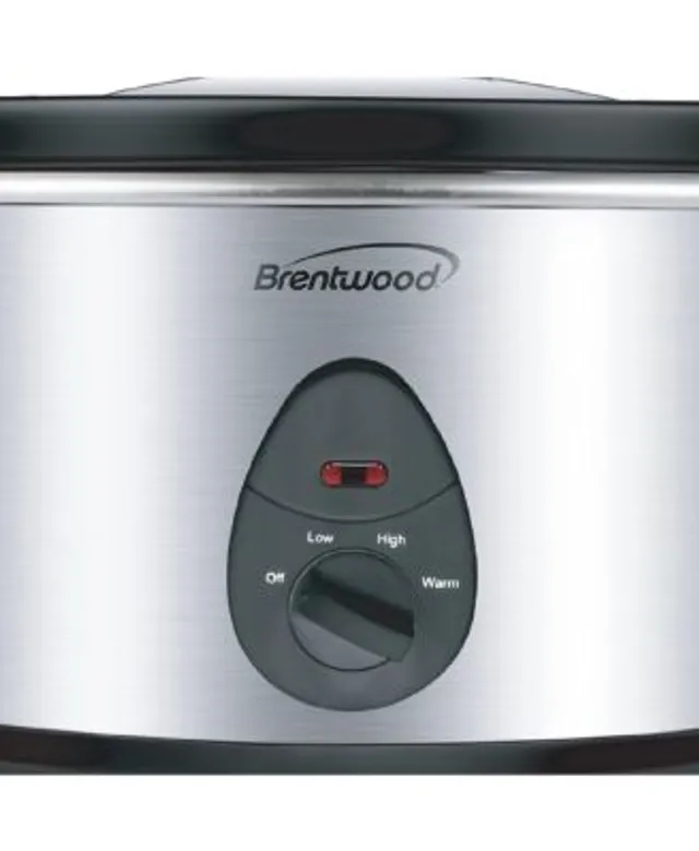Brentwood Appliances 3.5 qt. Black Diamond Pattern Slow Cooker