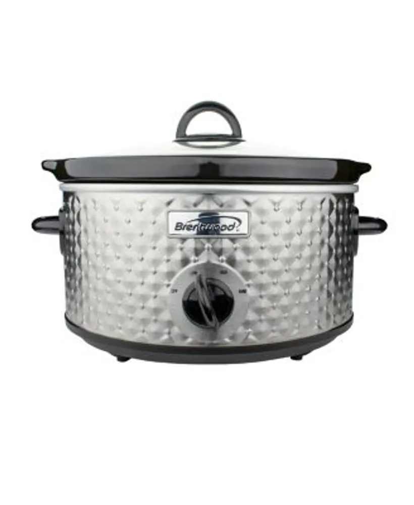 Brentwood 3.5 Quart Diamond Pattern Electric Slow Cooker