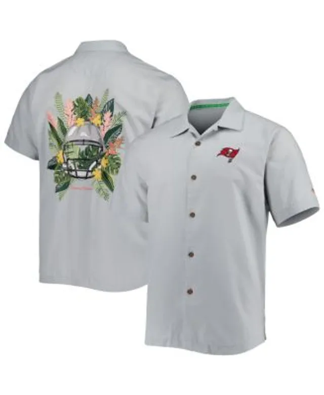 Lids Las Vegas Raiders Tommy Bahama Coconut Point Frondly Fan Camp  IslandZone Button-Up Shirt - Gray