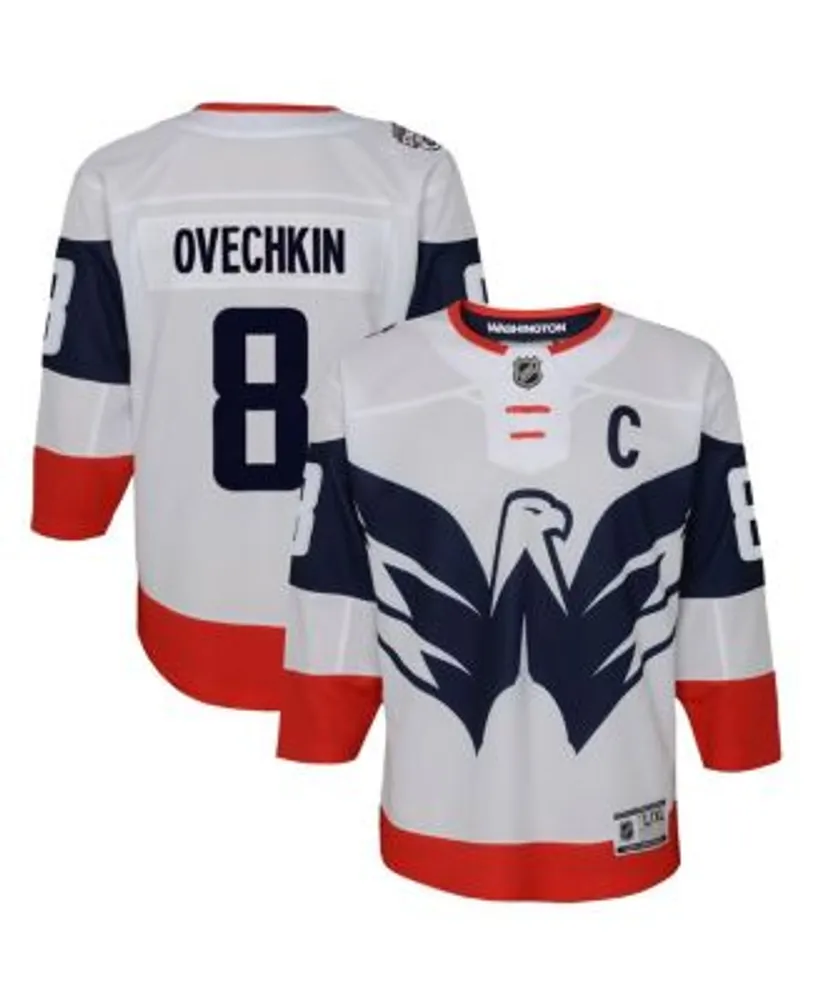 Outerstuff Youth Boys Alexander Ovechkin White Washington Capitals 2023 NHL  Stadium Series Player Jersey